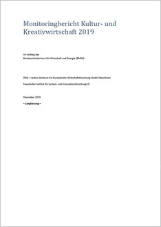 Cover der Publikation "Monitoringbericht Kultur- und Kreativwirtschaft 2019"