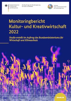 Cover ders Monitoringberichts Kultur- und Kreativwirtschaft 2022