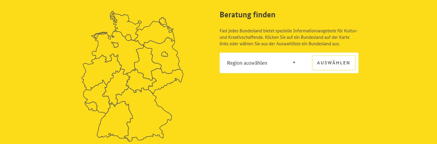 Erklärbild Start-Seite: Deutschlandkarte
