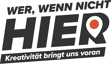 Logo der Kampagne „Wer, wenn nicht hier“