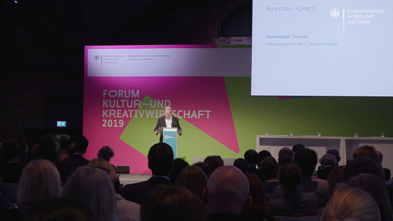 Screenshot aus dem Video Forum Kultur- und Kreativwirtschaft 2019